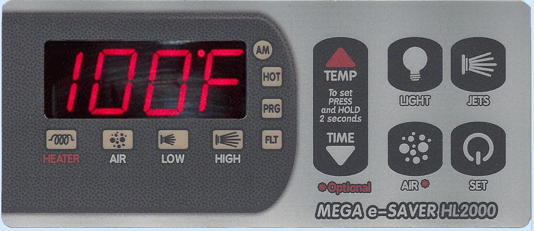 HL2000 Digital Spa Side Control