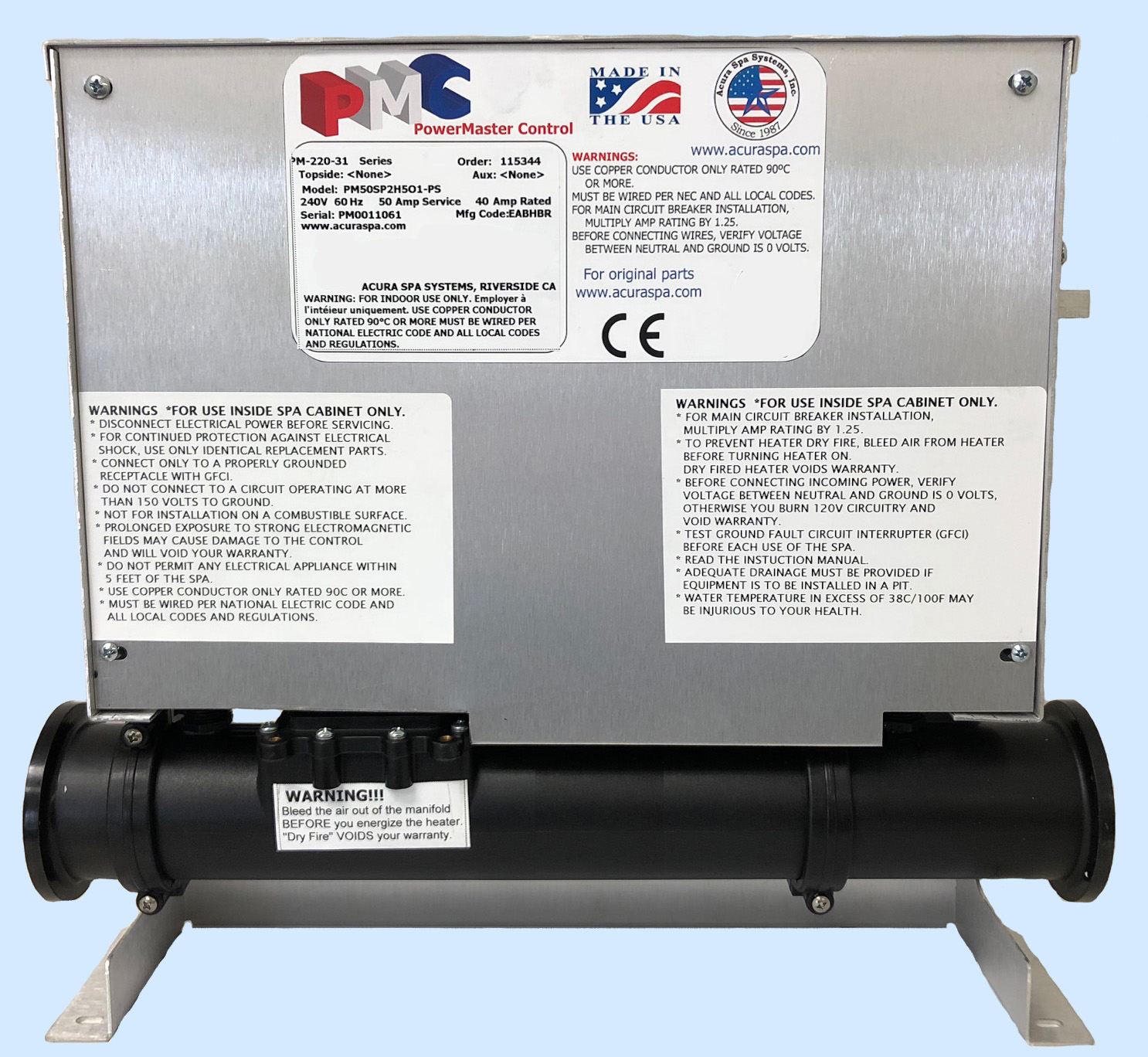Powermaster Dimensions